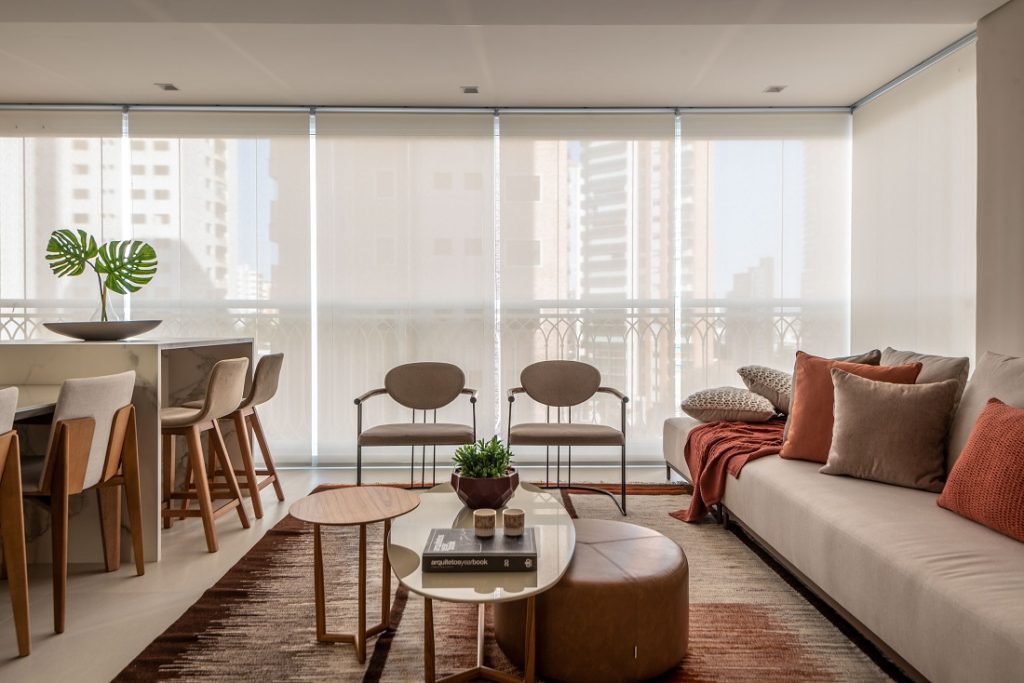 tons neutros e atmosfera acolhedora