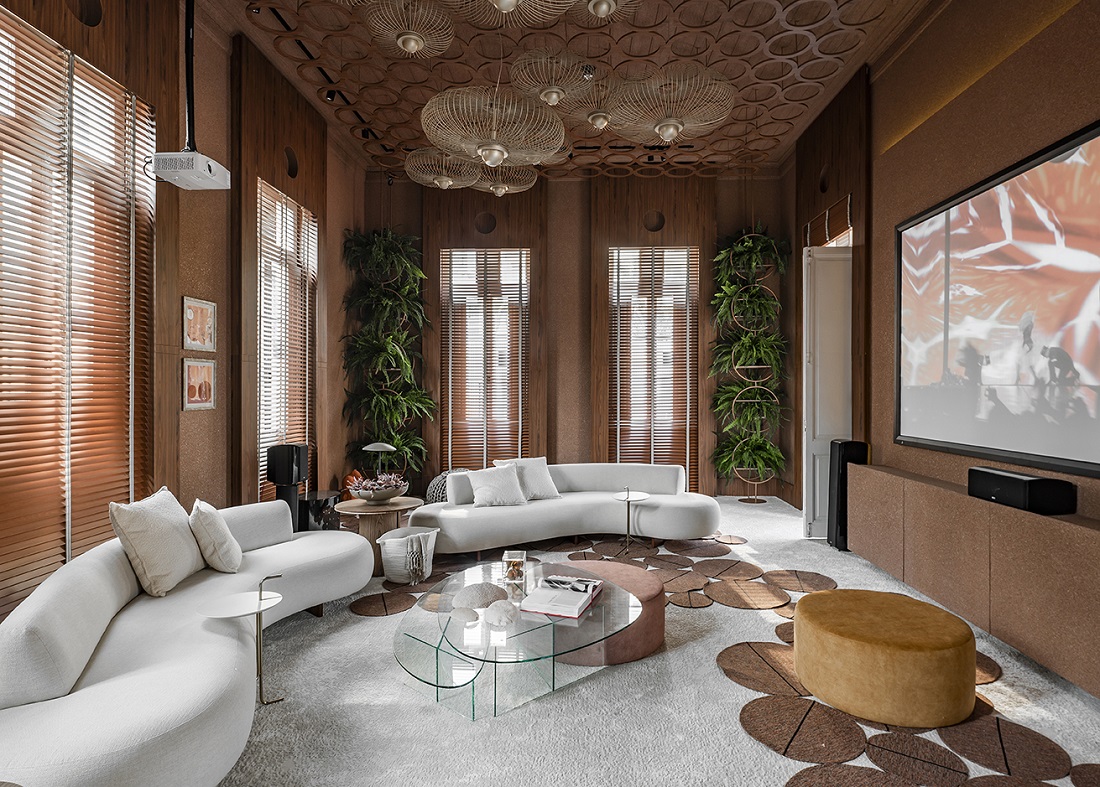 cores sobrias no home theater
